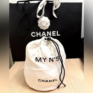 Authentic Chanel beauty trousse dust bag makeup pouch